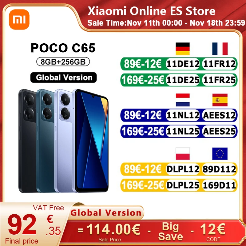 Smartfon Xiaomi POCO C65 z EU za $96.4 / ~387zł Smartfon Xiaomi POCO C65 z EU za $96.4 / ~387zł