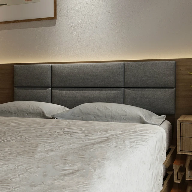 Nórdico pano anti-colisão saco sofá em torno de tatami cama cabeça contra  almofada traseira moderno