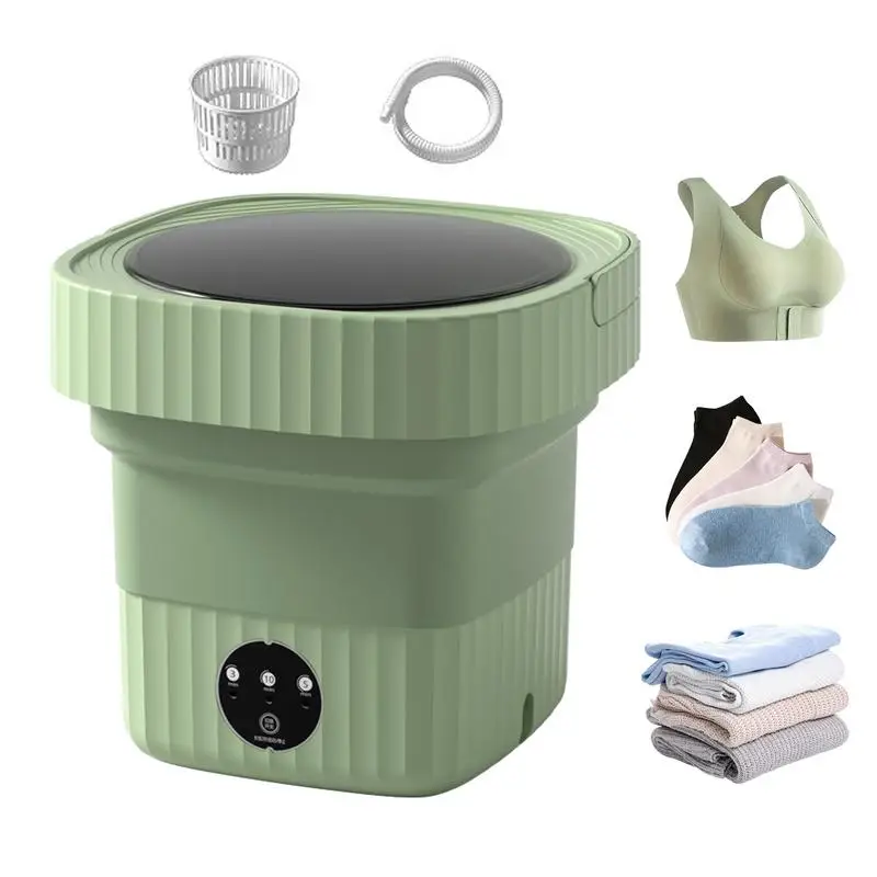 

New Style Mini Foldable Washing Machine With Spinning Dry Luxury Washing Machine Sock Underwear Panties Retractable Household