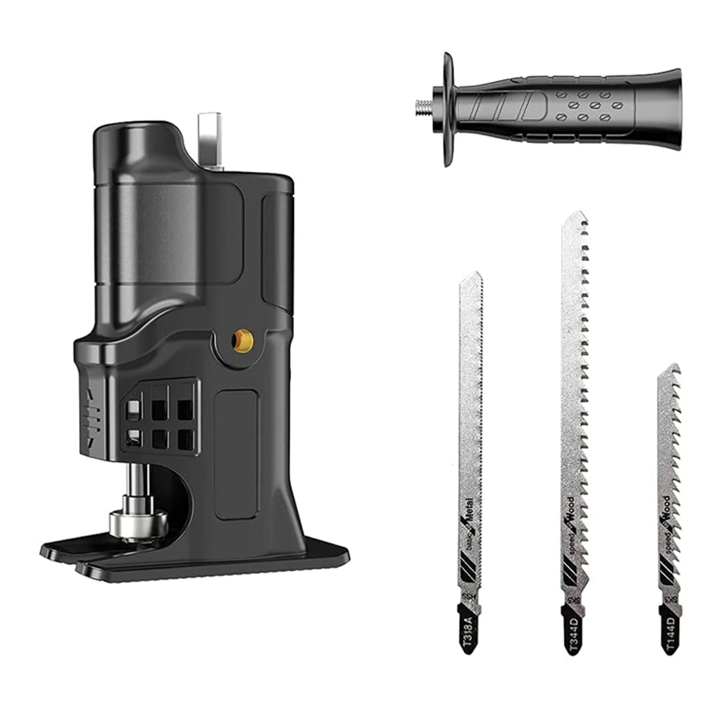 

Преобразующая головка отвертки, электрическая дрель в электрическую пилу, Сабельная пила, бытовые многофункциональные инструменты для дерева B