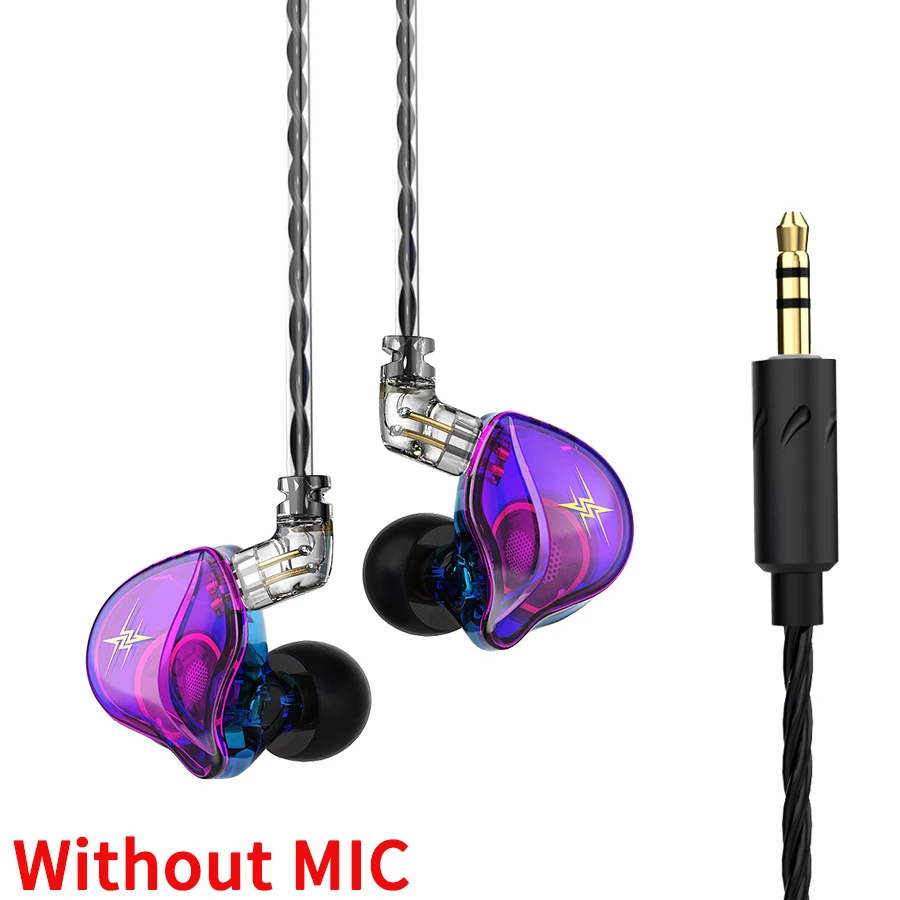 QKZ ZXT In Ear Wired Earphones Dynamic DJ Monitor IEM Earbuds HIFI