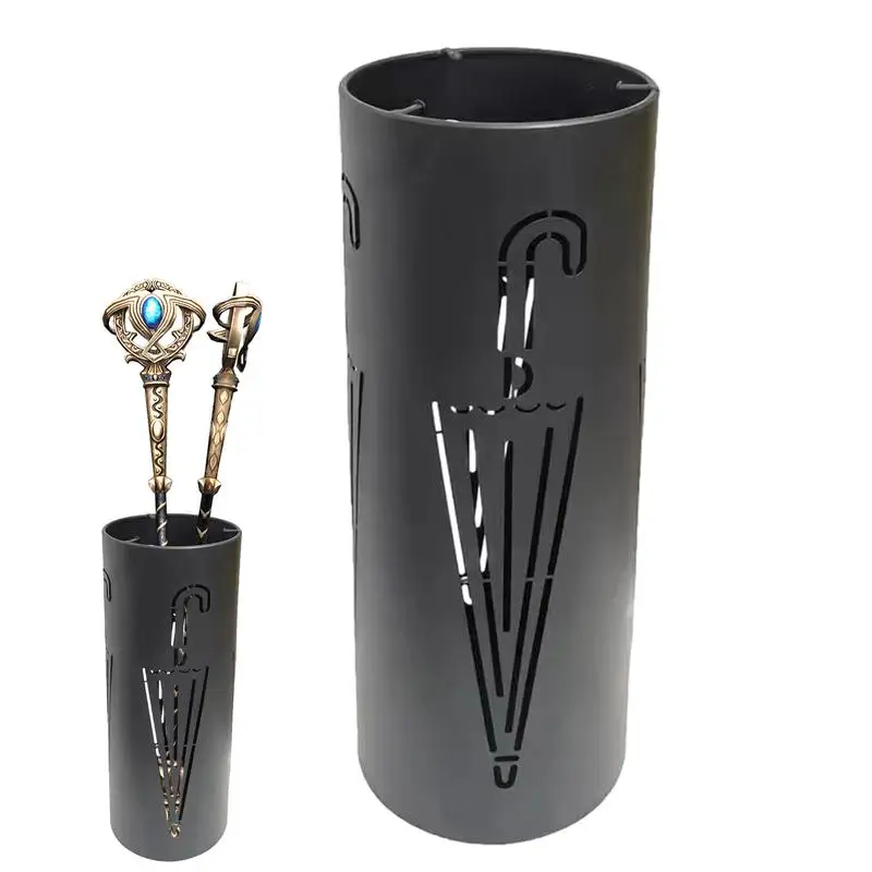 

Подставка для тростника, вертикальная Современная круглая усиленная отдельно стоящая металлическая корзина для зонтиков для украшения прихожей