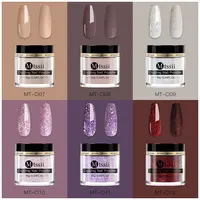 Mtssii 10g Dipping Nail Powder Set Matte Nail Glitter Dipping System Nail Kit Dust Nail Art Decoration Natural Dry Without Lamp 2