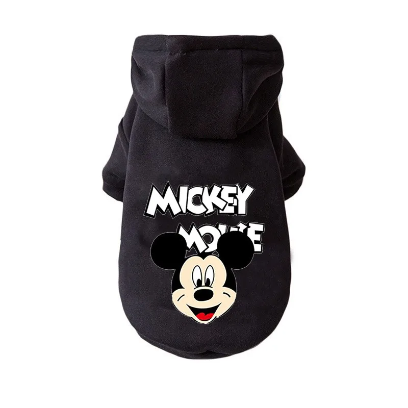 Pet Clothes Disney Mickey Mouse Dog Hoodie Pet Cartoon Mickey Minnie Jacket Fall Winter Outdoor Clothes Small And Medium-sized Dog Sweater pet clothes