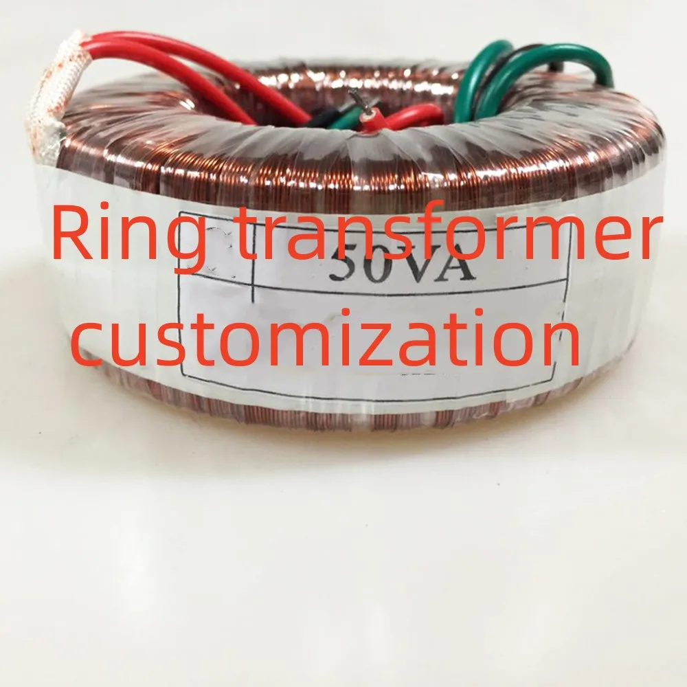 1Pc Ring Transformer Custom Link 30W 50W 80W 100W E Altre Staffe Nere Sbiancate