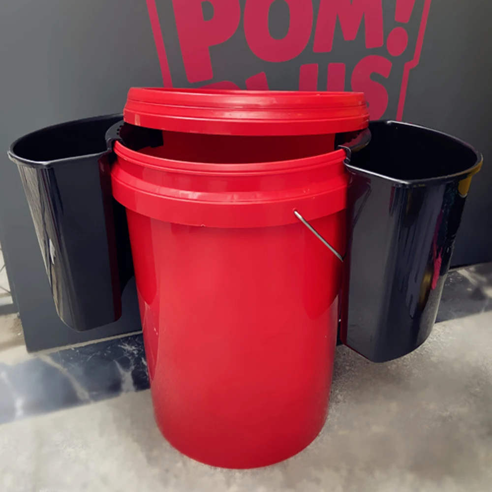 Universal Bucket Organizer Car Detailing Tools Towels Brushes Mitt Storage Kits External Hanging Barrel