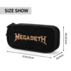Creative Megadeths Pencil Cases Music Pencil Pouch Pen for Student Large Storage Bag Students School Zipper Accessories 6