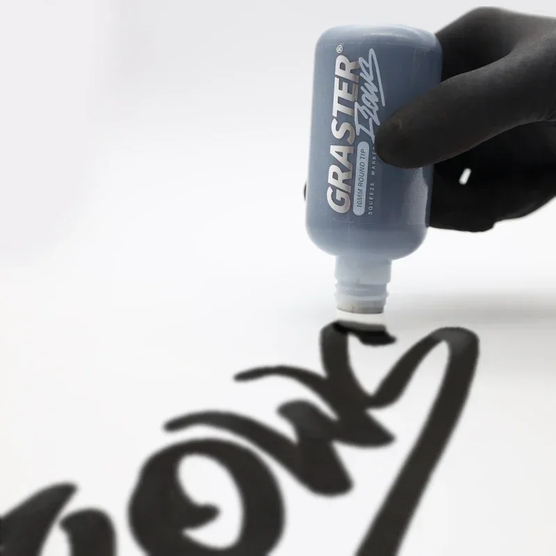 Graffiti Flow Pen 10mm Waterproof Oil-based Markers Large Capacity Refillable Ink Round Tip Wall Drawing Art Supplies