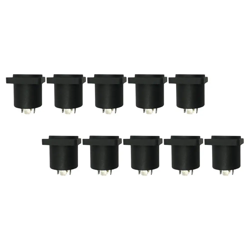 10Pcs 라우드 스피커 소켓 스테인레스 스틸 볼트 소형 경량 사운드 박스 소켓 스테이지 오디오 장비 홀더 오디오 브래킷