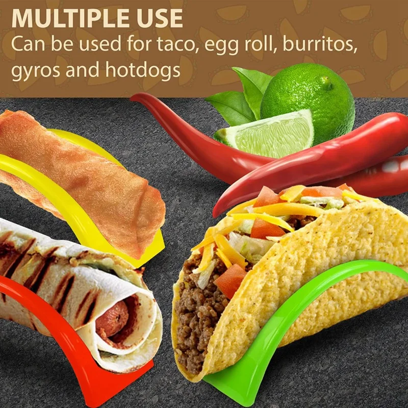 12 Pack Taco Trays Plastic Burrito Trays Serving Party Supplies For Tacos Burritos Hot Dogs