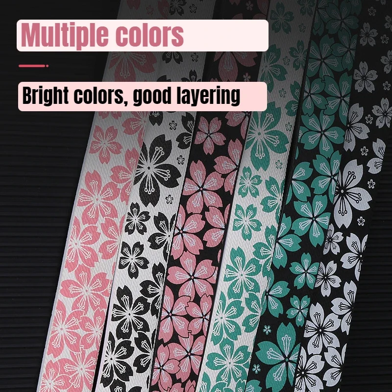 Bike Bar Tape Sakura Pattern Road Bicycle Handlebar Cover Comfortable Bike Handles Strap Anti Slip Shock Handles Tape for Gravel bicycle handlebar strap bike handlebar tape bicycle handlebar bicycle grips