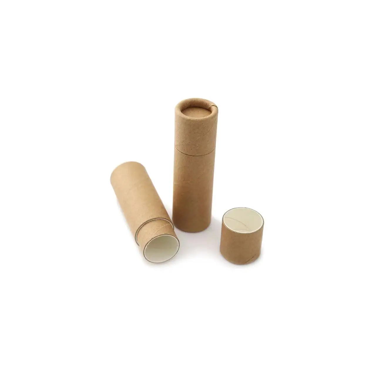 0.3oz Wholesale Lip Balm Paper Tubes Biodegradable Cardboard Push Up Cosmetic Packaging Tube Eco-friendly Notion Gloss Container 