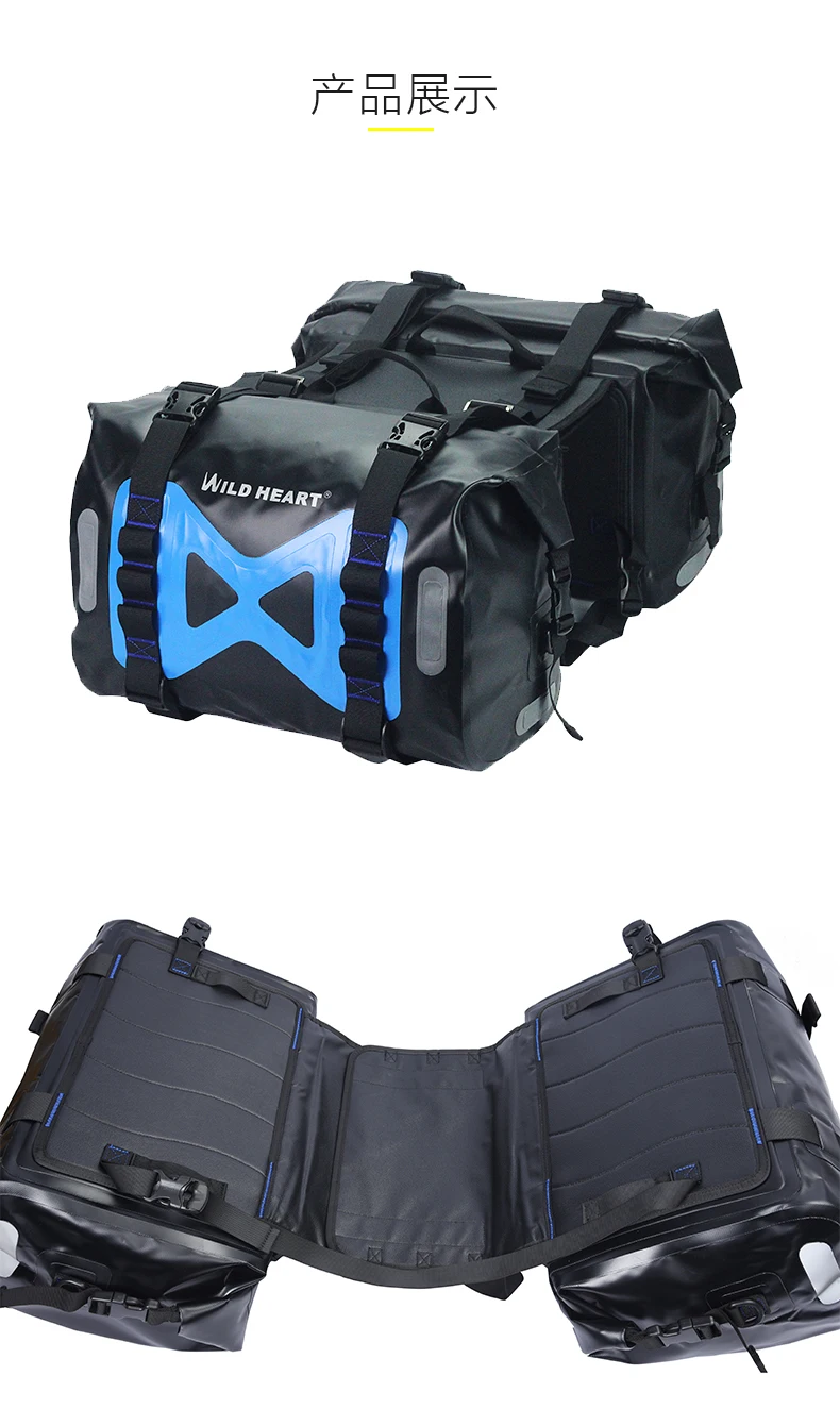 WILD HEART Motorrad Wasserdichte Rücksitztasche Helmtasche Seitentasche Hecktasche Gepäckrucksack für Motorradfahren Tourenausrüstung – Detail 13