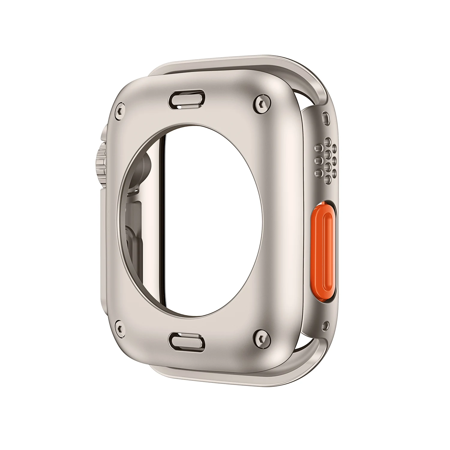Фото Защитная крышка экрана для Apple Watch 44 мм 45 мм 40 мм 41 мм, жесткий задний бампер из ПК для планшетов iwatch 9 8 7 6 5 4, смените на ультра №4