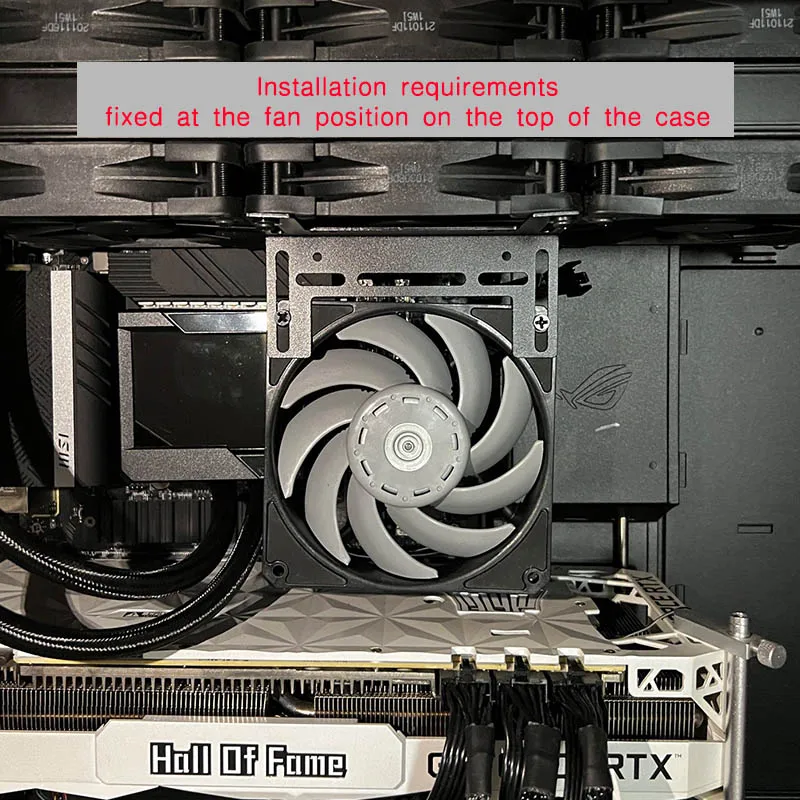 Computador Case Memória 120 mm 140 mm Ventilador de Refrigeração Suporte Ram Módulo Cooler Suporte - Imagem 6