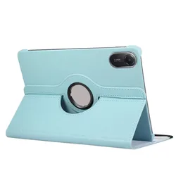 360° Rotating Smart Flip Stand PU Leather Tablet Cover - 11 Inch for Redmi Pad2 11inch (Sky blue)