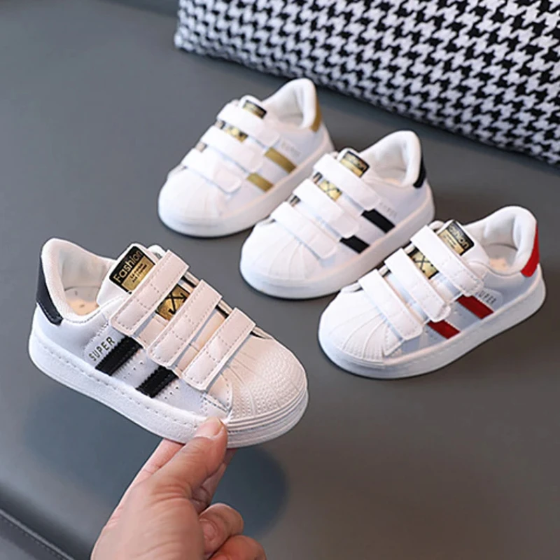 Toddler Baby Kids Fashion Design Walking Shoes Sneakers White Non-slip Casual Shoes Boys Girls Breathable Outdoor Sport Shoes - Image 2