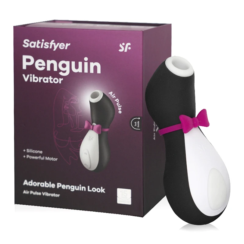 satisfyer Pro Penguin suck Clit Stimulation G spot Silicone Vibration Nipple Sucker Cartoon Adult Sex toy vibrator woman