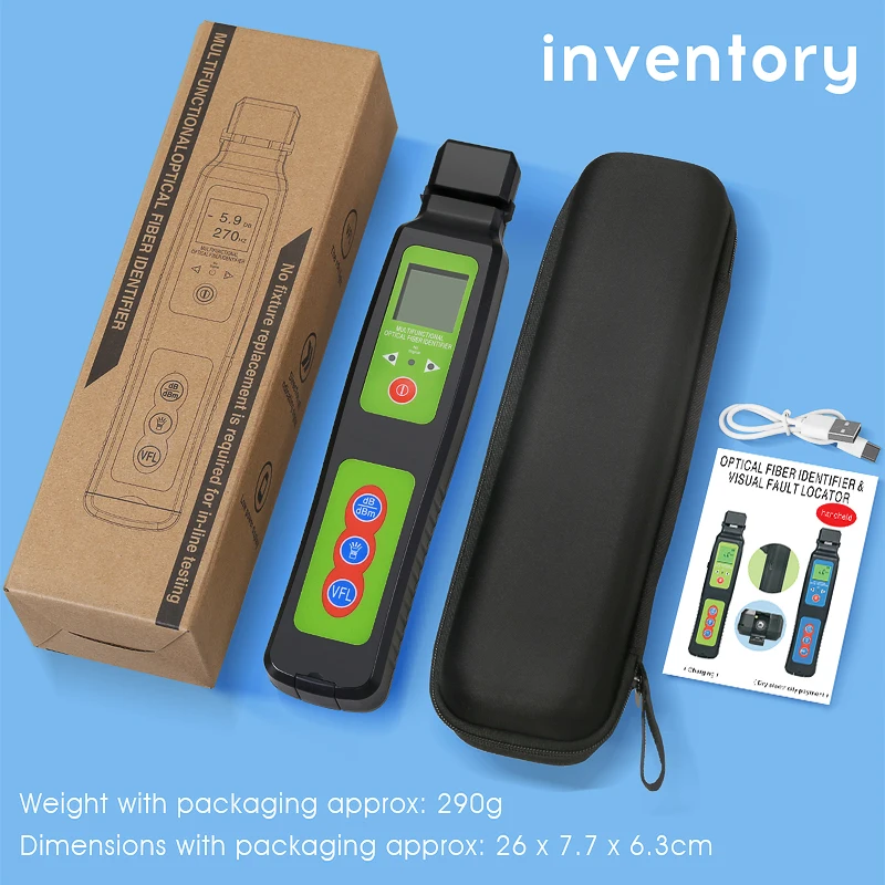 Eden AUA-40D/40A Charging/Dry cell (optional) Fiber Optic Identifier Live with Built in 10mw Visual Fault Locator