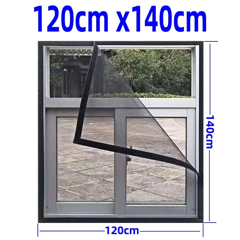 Mosquitera Invisible para ventana, malla magnética hecha a medida,  compatible con ventanas extraíbles y lavables - AliExpress