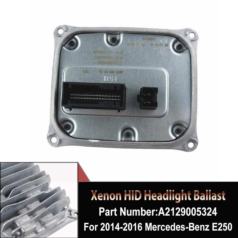 

Xenon HID LED Headlight Ballast Control Unit For Mercedes-Benz E-Class W212 E250 E350 E400 E550 E63 AMG A2129005324
