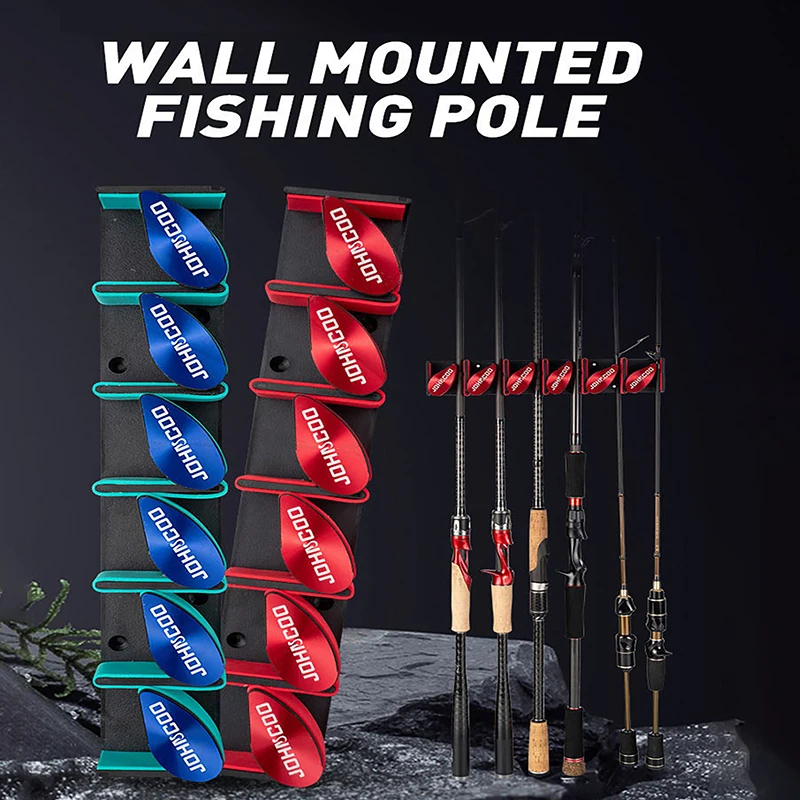 

Настенный портативный держатель для удочки, органайзер для удочки Lua, держатель для удочки без перфорации, зажим для удочки, демонстрационная подставка Lua