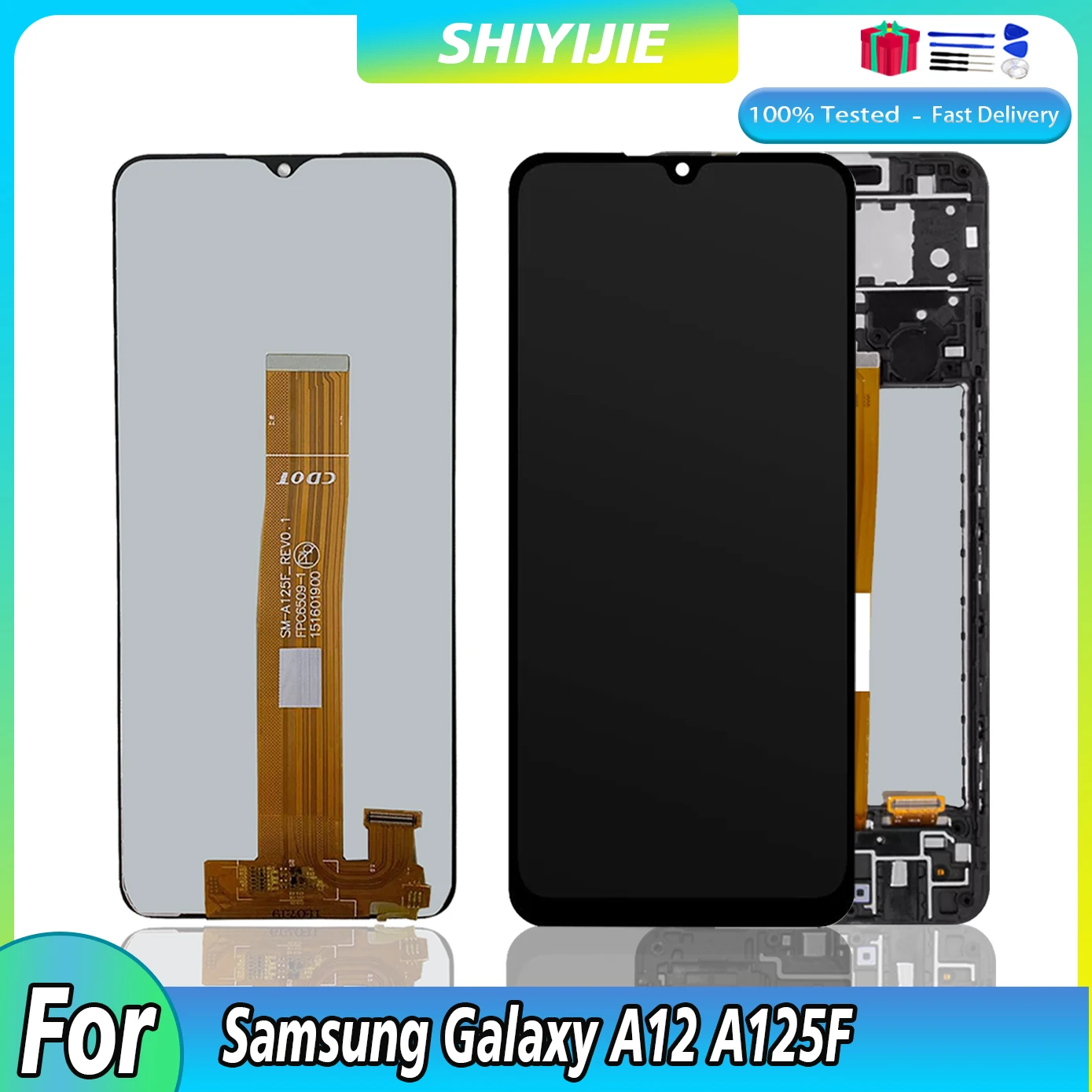 6.5"original Lcd For Samsung Galaxy A12 A125 Lcd Screen Touch Digitizer