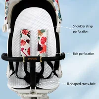 Summer Baby Stroller Cool Mat White Cotton Breathable Mesh Suitable for Various Infant Strollers Soft Seat Cushion