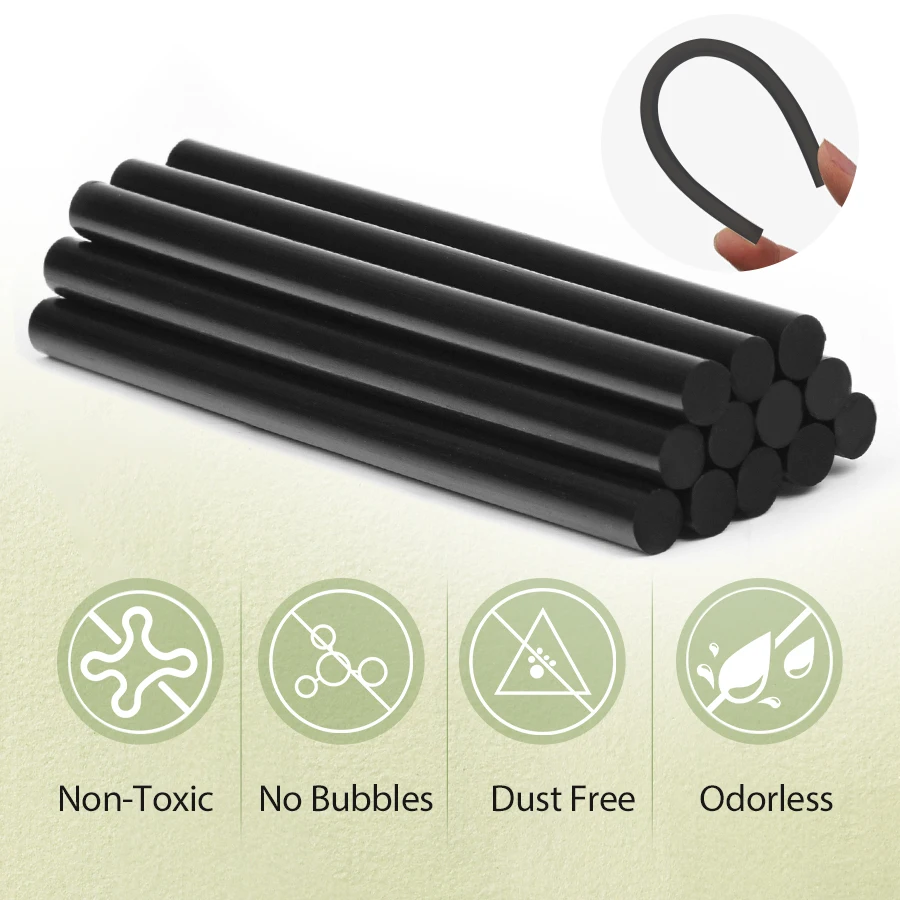 K.S WIGS High Viscosity Transparent Hot Melt Adhesive Super Stick Adhesive High Temperature Resistant Hot Melt 6/12/24P