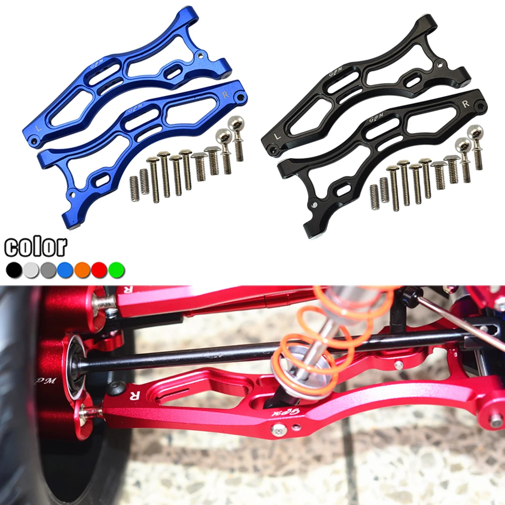 

GPM Metal Front Lower Suspension Arms Swing arm ARA330656 + ARA330657 for ARRMA 1/7 FIRETEAM 6S BLX Upgrade Parts Accessories