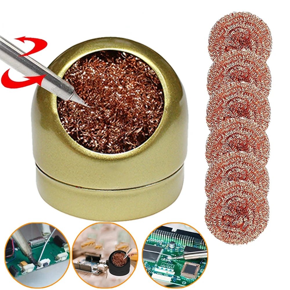 Metal Wire With Stand Set Welding Desoldering Soldering Solder Iron Tip