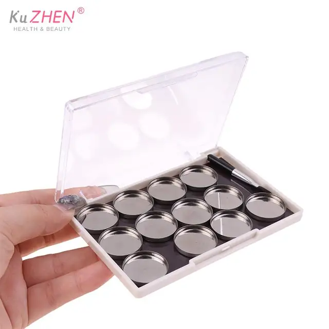 28pcs Iron Pan Empty Eyeshadow Palette Wear Resistant Stable Firm Magnetic  Makeup Palette Portable with Round - AliExpress
