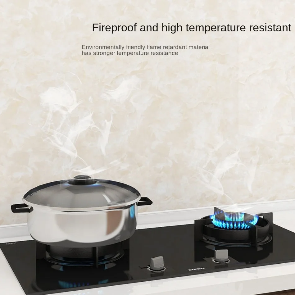 Papel De Parede Autoadesivo Impermeável, Etiqueta À Prova De Óleo, Armários De Cozinha De Cozinha, Resistência A Alta Temperatura, Banco De Cozinha