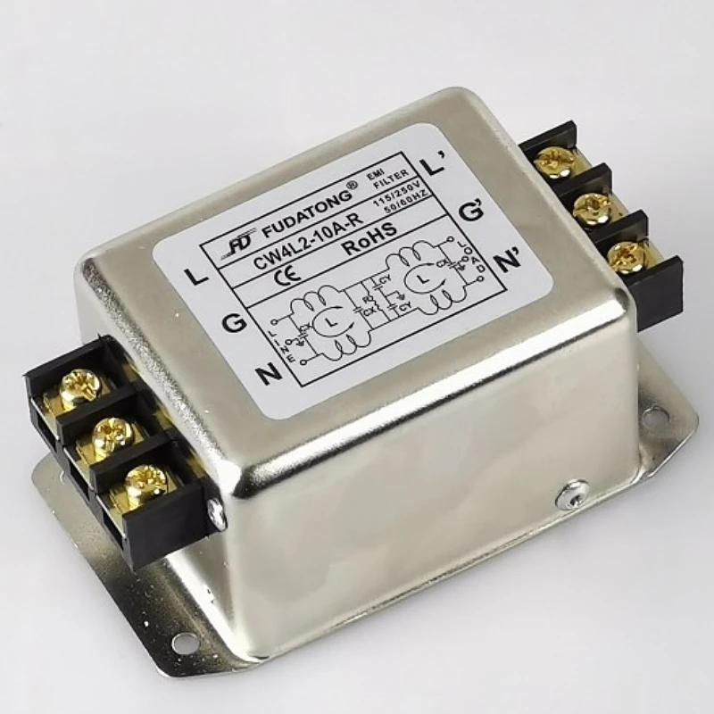 Aazon.co: Uxcell AC 115/250V 10A CW1B-10A-L 3/2 Wire Noise Suppressor