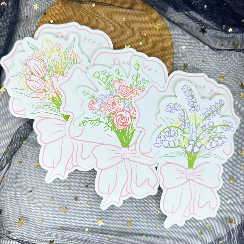 Elegant Orchid Thank You Cards - Handwritten Note Set for Weddings, Parties, and Special Occasions