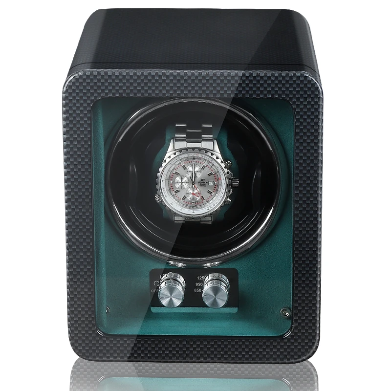 Single Watch Winder For Automatic Watches Luxury Solid Wood Case Mute