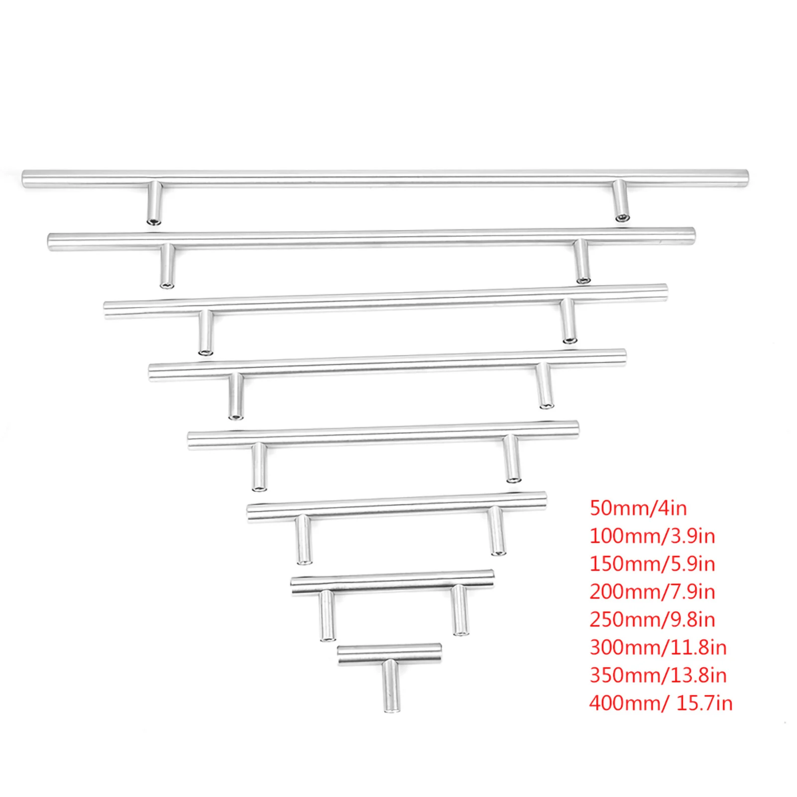 Pull Handle with Screw T-Bar Cabinet Pull Handles Knobs Kitchen Door Handle for Furniture