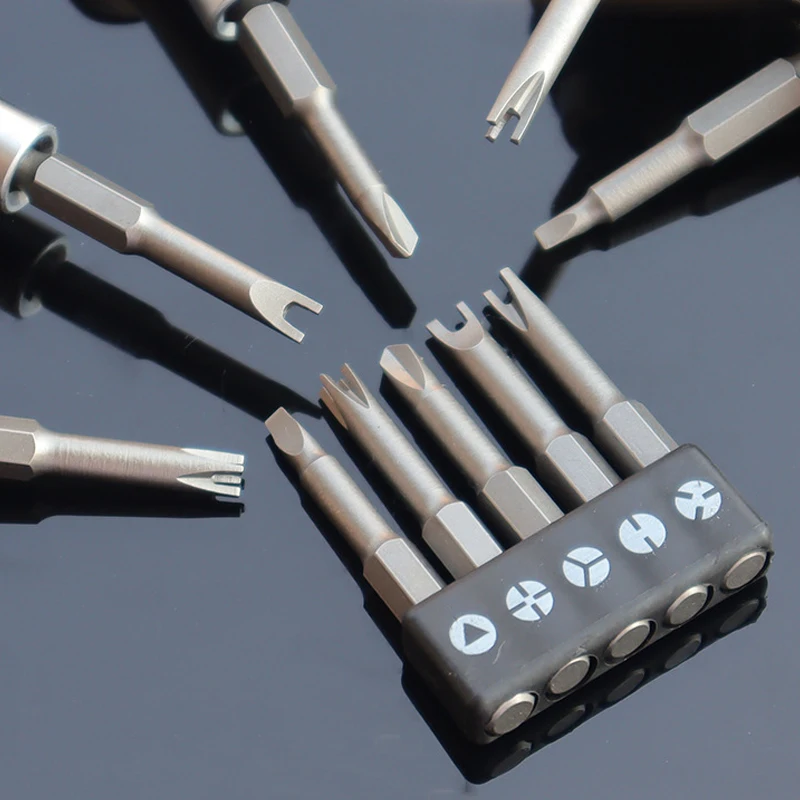 4/7/13Pcs%20Special-shaped%20Set%2050mm%20U-shaped%20Y-Type%20Triangle%20Inner%20Cross%20Three%20Points%20Screwdriver%20Bit%20drill%20parts%20Tool%20-%20Image%203