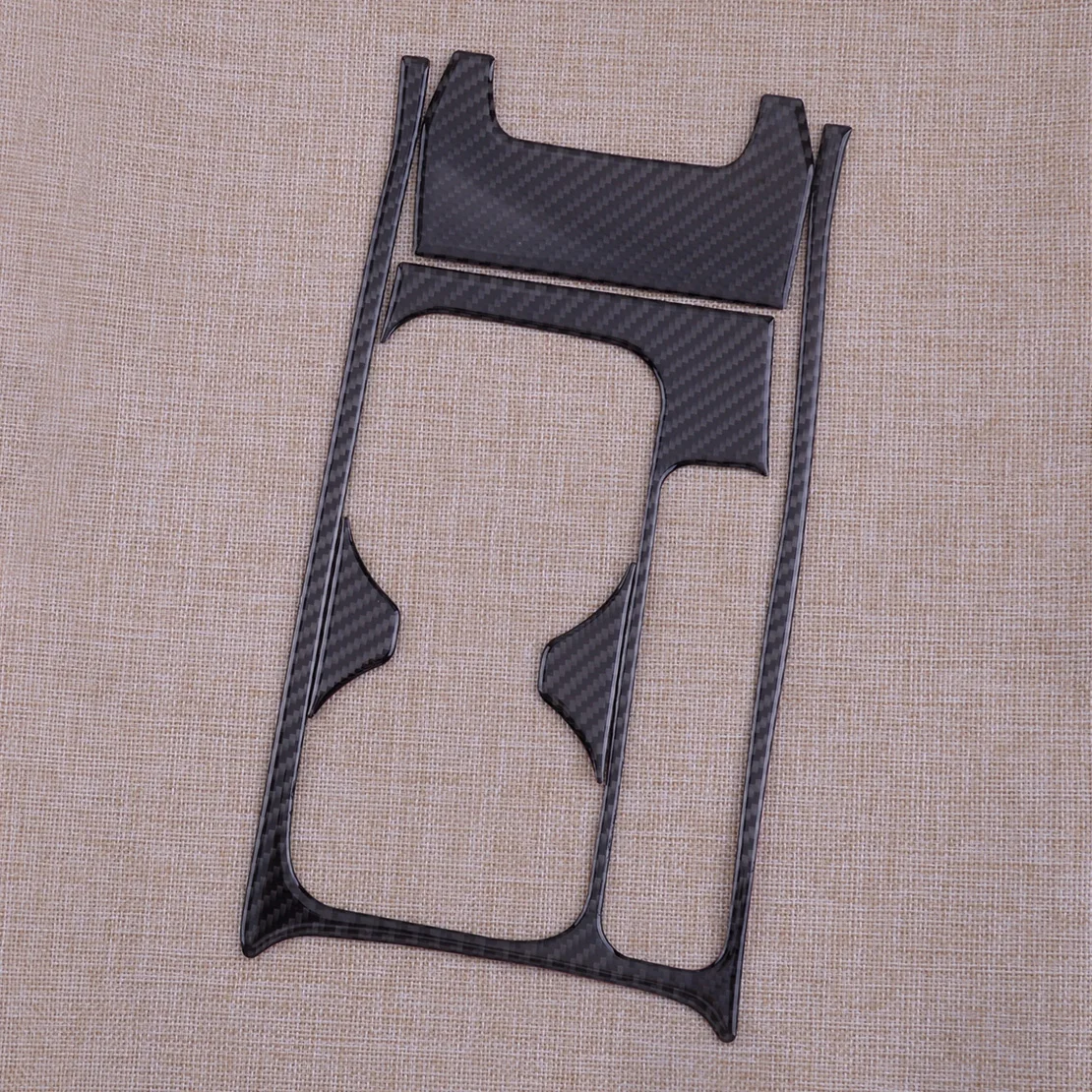 

4Pcs Carbon Fiber Black Car Interior Center Cup Holder Cover Trim Sticker Fit for Honda Civic Coupe 2013 2014 2015 LHD