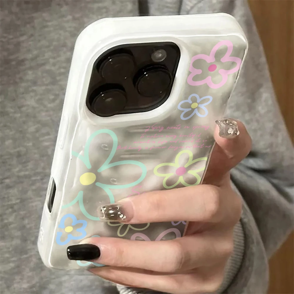 Spring Floral Shockproof Silicone Phone Case Cover - Soft, Durable & Stylish Design