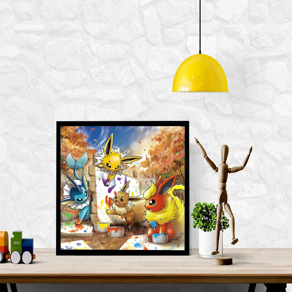 Pokemon AB Fairy Dust Diamond Painting Kit Cartoon Animal Fox Rhinestone  Eevee Pikachu Cross Stitch Handmade DIY Mosaic Art Gift - AliExpress