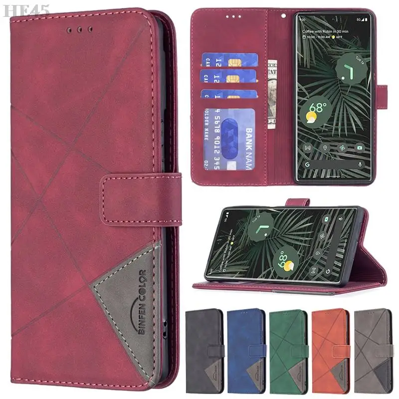

Leather Case For Google Pixel 8 8 Pro Pixel 7a 7 7 Pro Pixel 6 6 Pro Anti-falling Luxury Wallet Magnetic Flip Stand Cover Shell