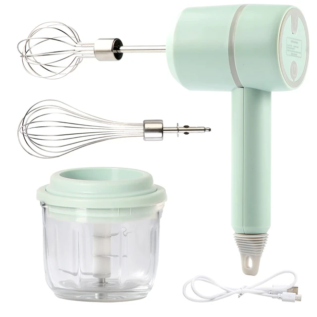 Portable Mixer Hand Mixer Electric Food Processors Set Milk Frother  Hand-held Egg Beater Cake Baking Kneading Mixer Kitchen Tool - AliExpress