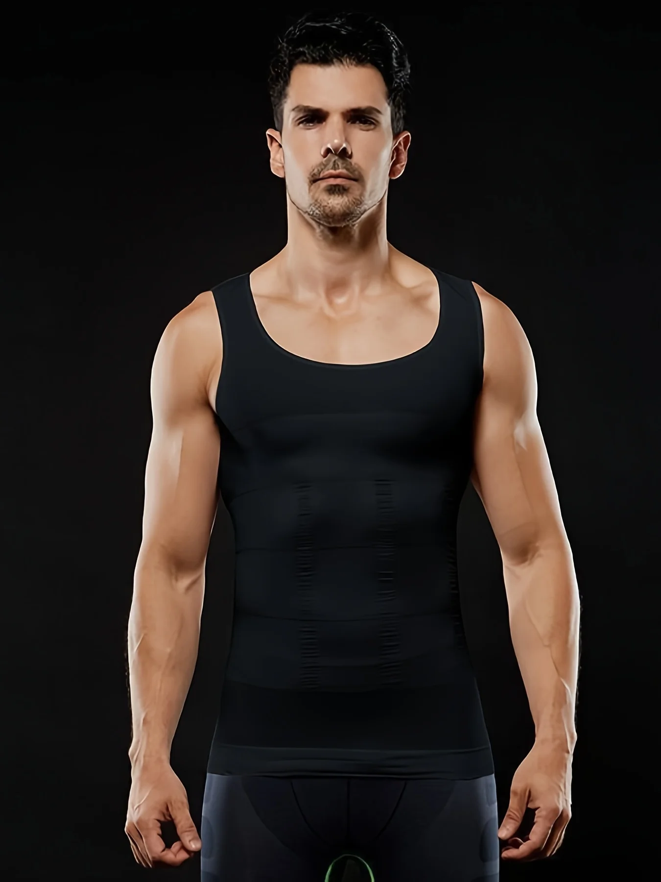 Herren-Kompression-Body-Shaper-Tanktop, Schlankheit weste – Detail 4