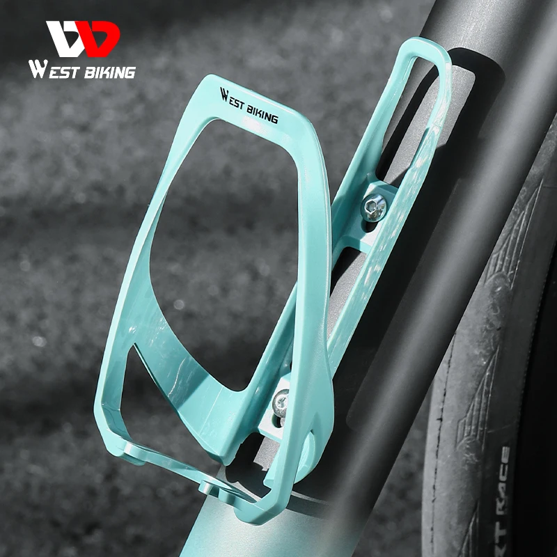 WEST BIKING Multicolor Bicycle Water Bottle Holder MTB Road Bike Lightweight Flexible PC Beverage Bottle Cage Cycling Accessory