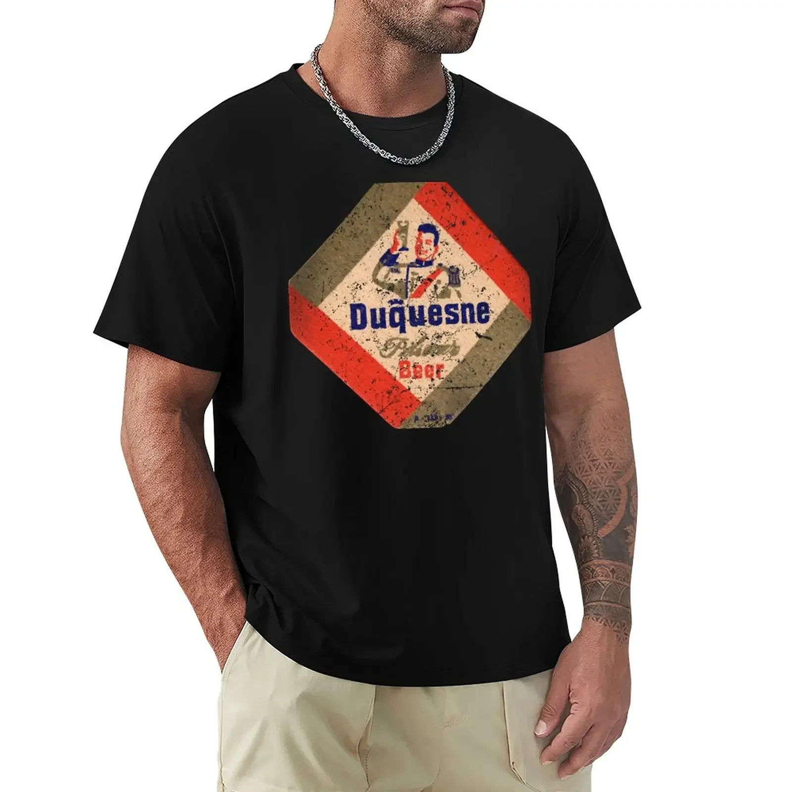

Duquesne Beer T-Shirt graphics sweat black t-shirts for men oversized Blouse oversized t shirts for men