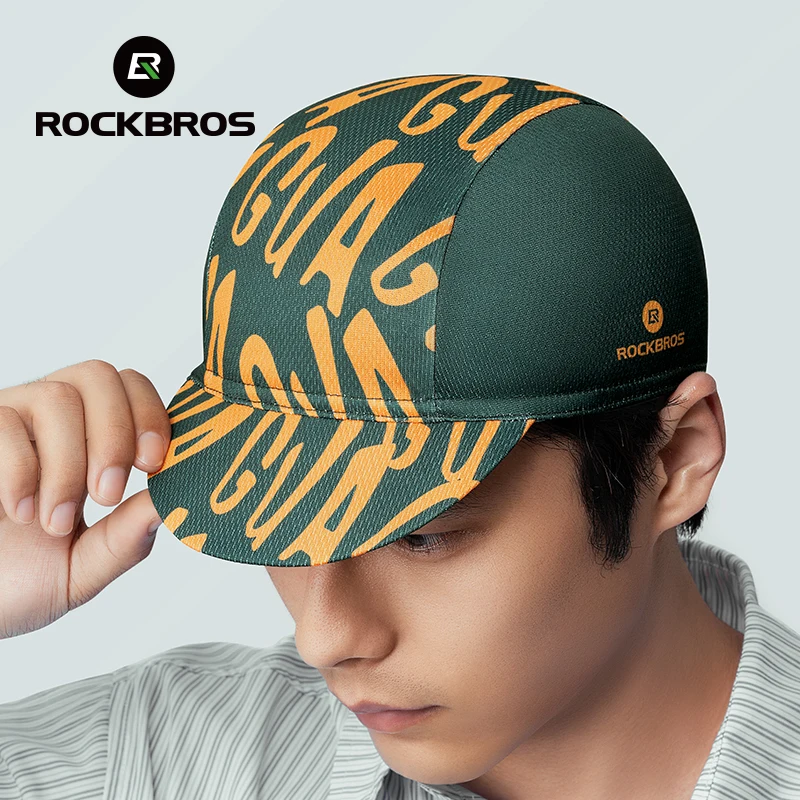 ROCKBROS Cycling Caps Sweat-absorbent Helmet Lining Sports Hat With Foldable Brim UltraLight Mesh Hats Unisex 2