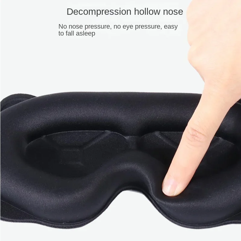 3D Sleeping Mask Block Out Light Sleep Mask For Eyes Soft Sleeping Aid Eye for Travel Eyeshade Night Breathable Slaapmasker