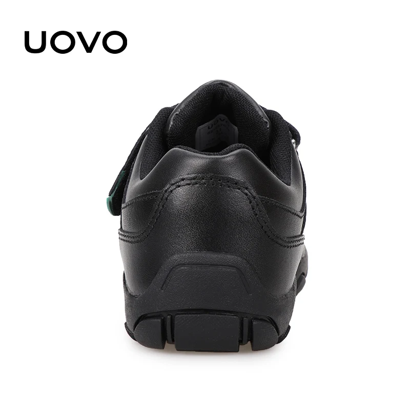 Kids shoes UOVO 2025 Spring and Autumn Children's sneakers boy Genuine Leather  Footwear Black Casual Sneakers  shoes size 31-42 5