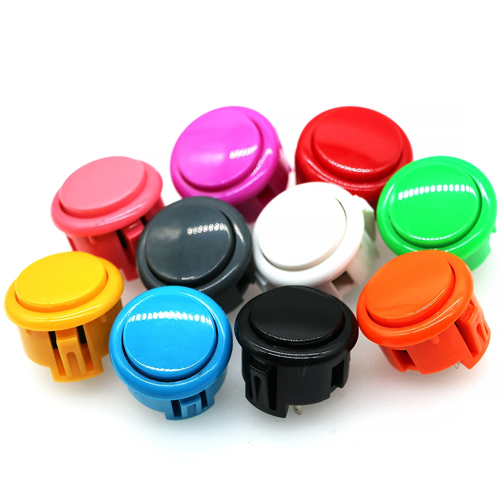 10 Copy Sanwa Game Interruttore A Pulsante 30Mm 24Mm Obsf Hitbox Controller Tablero Arcade Joystick Parti Della Console Vedning Machine Fai Da Te
